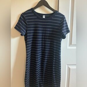 Navy and White Stripped Dress